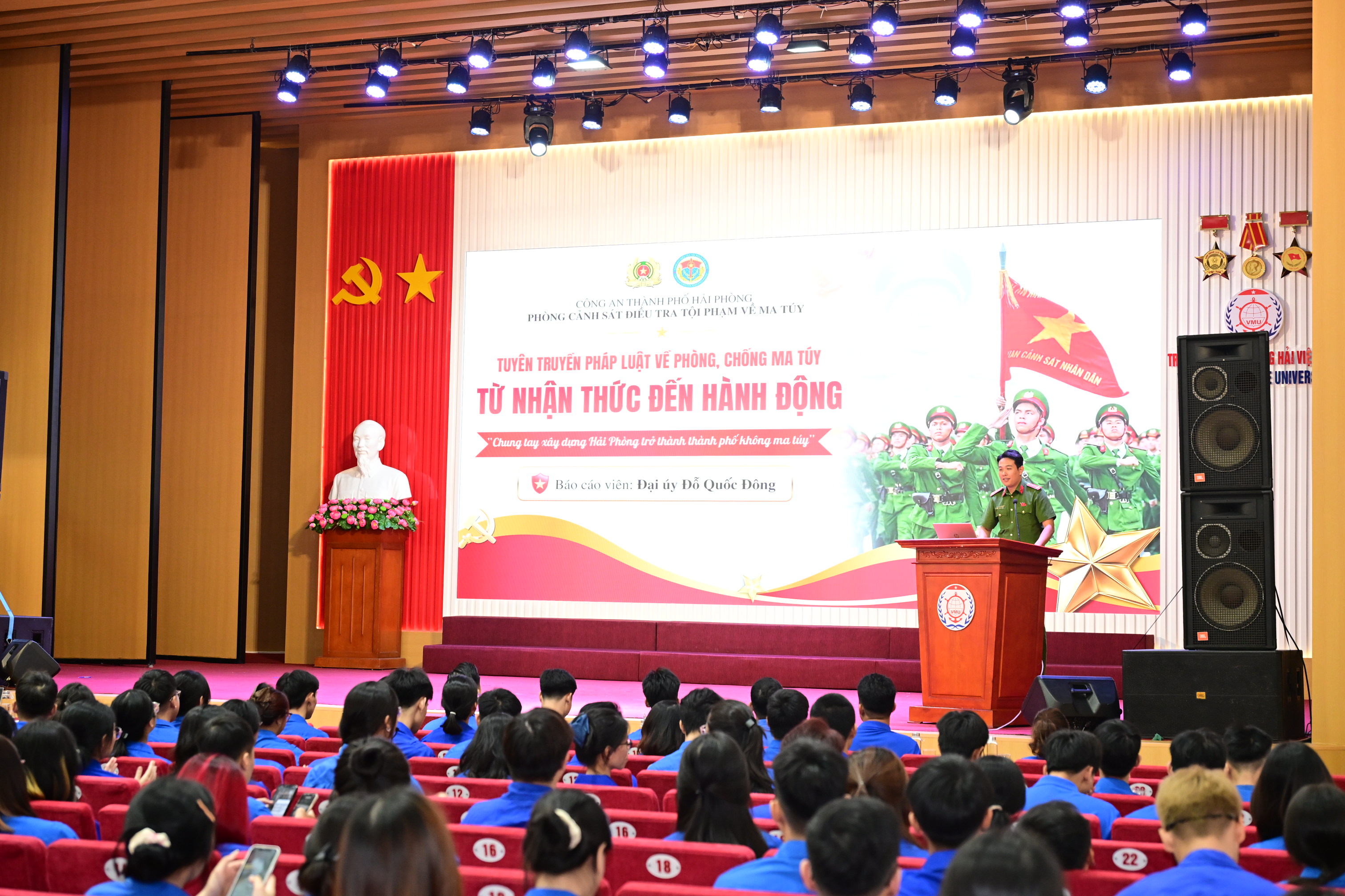 Đoàn thanh niên CATP phối hợp Trường Đại học Hàng Hải Việt Nam triển khai Chiến dịch Thanh niên tình nguyện hè 2026